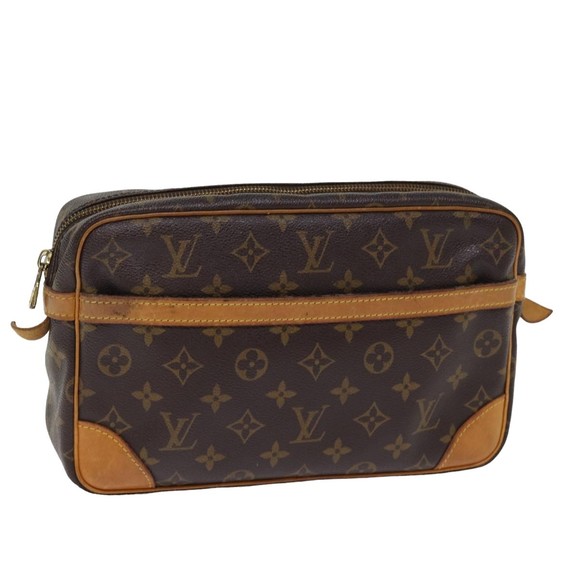 LOUIS VUITTON Monogram Compiegne 28 Clutch Bag M51845 LV Auth am6370 - Picture 1 of 16